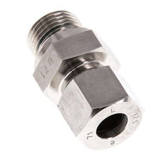 G 1/2'' mâle x 12S Bague coupante droite en acier inoxydable avec joint FKM 630 Bar DIN 2353