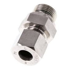 G 1/2'' mâle x 12S Bague coupante droite en acier inoxydable avec joint FKM 630 Bar DIN 2353