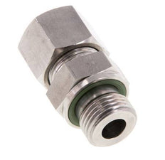 G 1/2'' mâle x 14S Bague coupante droite en acier inoxydable avec joint FKM 630 Bar DIN 2353