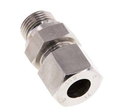 G 1/2'' mâle x 14S Bague coupante droite en acier inoxydable avec joint FKM 630 Bar DIN 2353