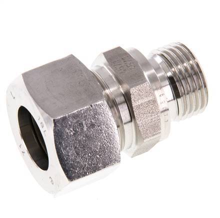 G 1/2'' Male x 18L Stainless steel Straight Cutting Ring with FKM Seal 315 Bar DIN 2353