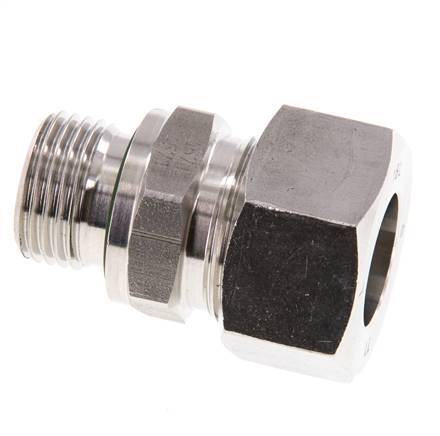 G 1/2'' mâle x 18L Anneau coupant droit en acier inoxydable avec joint FKM 315 Bar DIN 2353