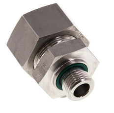 G 1/2'' mâle x 25S Bague coupante droite en acier inoxydable avec joint FKM 400 Bar DIN 2353
