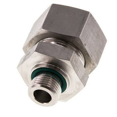 G 1/2'' Male x 25S Stainless steel Straight Cutting Ring with FKM Seal 400 Bar DIN 2353