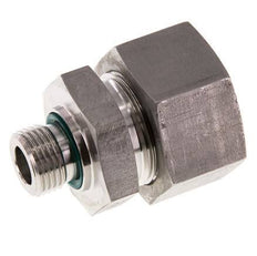 G 1/2'' mâle x 25S Bague coupante droite en acier inoxydable avec joint FKM 400 Bar DIN 2353