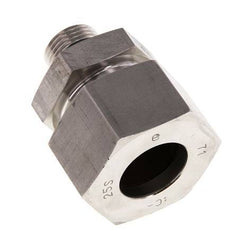 G 1/2'' mâle x 25S Bague coupante droite en acier inoxydable avec joint FKM 400 Bar DIN 2353