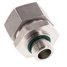 G 1/2'' mâle x 28L Anneau de coupe droit en acier inoxydable avec joint FKM 160 Bar DIN 2353