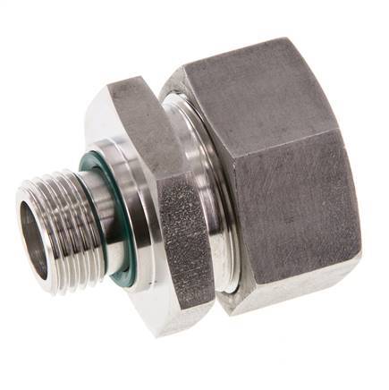 G 1/2'' mâle x 28L Anneau de coupe droit en acier inoxydable avec joint FKM 160 Bar DIN 2353