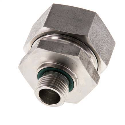 G 1/2'' mâle x 35L Anneau de coupe droit en acier inoxydable avec joint FKM 160 Bar DIN 2353