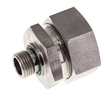 G 1/2'' mâle x 35L Anneau de coupe droit en acier inoxydable avec joint FKM 160 Bar DIN 2353