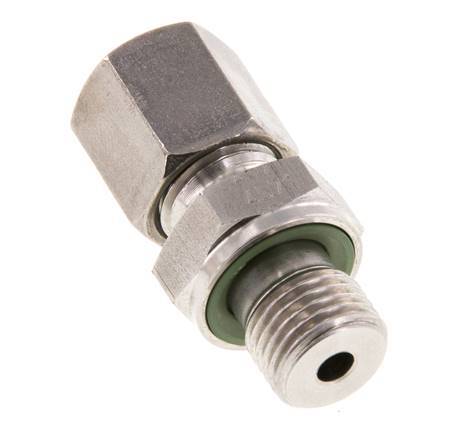 G 1/4'' mâle x 6S Bague coupante droite en acier inoxydable avec joint FKM 630 Bar DIN 2353
