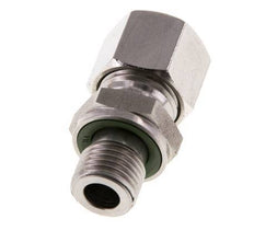 G 1/4'' mâle x 10L Bague coupante droite en acier inoxydable avec joint FKM 315 Bar DIN 2353