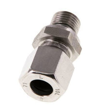 G 1/4'' mâle x 10L Bague coupante droite en acier inoxydable avec joint FKM 315 Bar DIN 2353