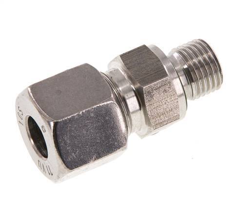 G 1/4'' mâle x 10S Bague coupante droite en acier inoxydable avec joint FKM 630 Bar DIN 2353