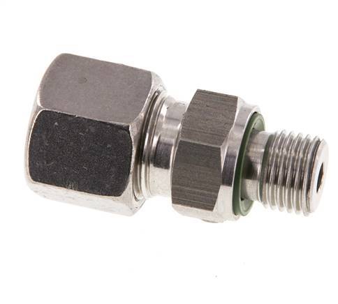 G 1/4'' mâle x 10S Bague coupante droite en acier inoxydable avec joint FKM 630 Bar DIN 2353