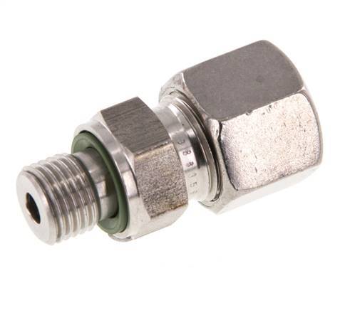 G 1/4'' mâle x 10S Bague coupante droite en acier inoxydable avec joint FKM 630 Bar DIN 2353