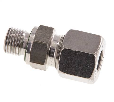 G 1/4'' mâle x 10S Bague coupante droite en acier inoxydable avec joint FKM 630 Bar DIN 2353