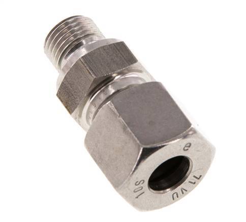 G 1/4'' mâle x 10S Bague coupante droite en acier inoxydable avec joint FKM 630 Bar DIN 2353