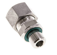 G 1/4'' mâle x 12L Anneau de coupe droit en acier inoxydable avec joint FKM 315 Bar DIN 2353