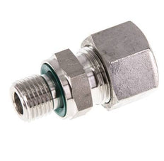 G 1/4'' mâle x 12L Anneau de coupe droit en acier inoxydable avec joint FKM 315 Bar DIN 2353