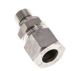 G 1/4'' mâle x 12L Anneau de coupe droit en acier inoxydable avec joint FKM 315 Bar DIN 2353