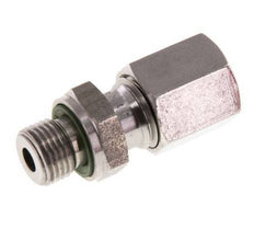 G 1/8'' mâle x 6L Bague coupante droite en acier inoxydable avec joint FKM 315 Bar DIN 2353