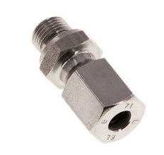 G 1/8'' mâle x 6L Bague coupante droite en acier inoxydable avec joint FKM 315 Bar DIN 2353