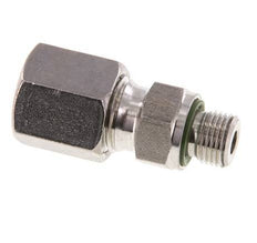 G 1/8'' mâle x 6S Bague coupante droite en acier inoxydable avec joint FKM 630 Bar DIN 2353