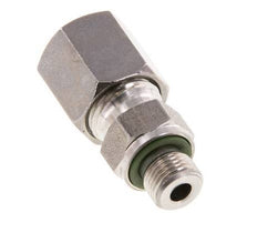 G 1/8'' mâle x 6S Bague coupante droite en acier inoxydable avec joint FKM 630 Bar DIN 2353