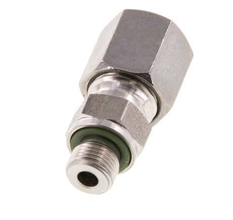 G 1/8'' mâle x 6S Bague coupante droite en acier inoxydable avec joint FKM 630 Bar DIN 2353