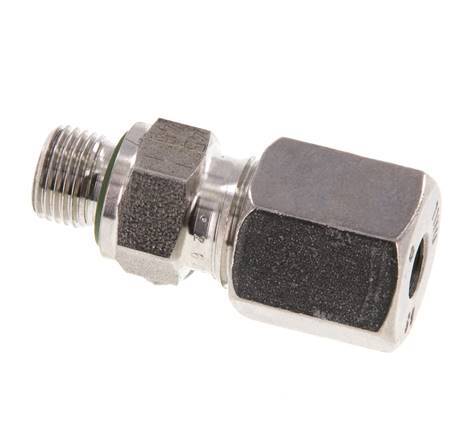 G 1/8'' mâle x 6S Bague coupante droite en acier inoxydable avec joint FKM 630 Bar DIN 2353