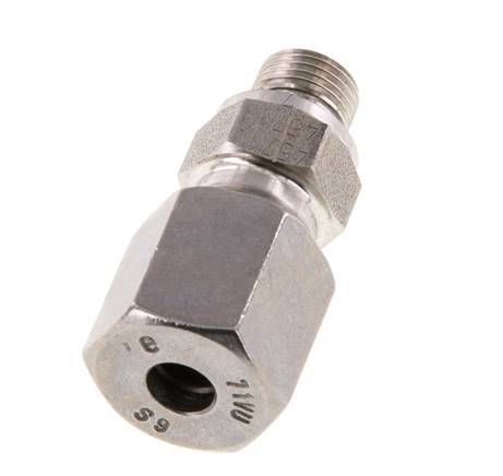 G 1/8'' mâle x 6S Bague coupante droite en acier inoxydable avec joint FKM 630 Bar DIN 2353
