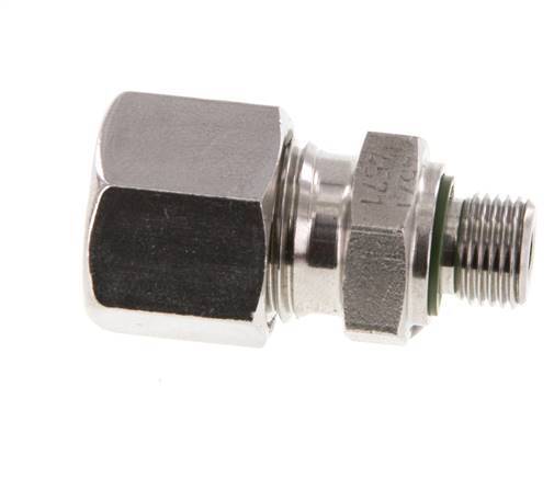 G 1/8'' mâle x 10L Bague coupante droite en acier inoxydable avec joint FKM 315 Bar DIN 2353