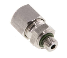 G 1/8'' mâle x 10L Bague coupante droite en acier inoxydable avec joint FKM 315 Bar DIN 2353