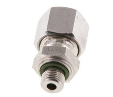 G 1/8'' mâle x 10L Bague coupante droite en acier inoxydable avec joint FKM 315 Bar DIN 2353