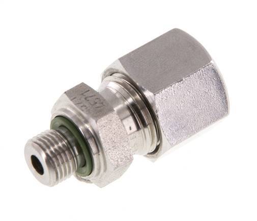 G 1/8'' mâle x 10L Bague coupante droite en acier inoxydable avec joint FKM 315 Bar DIN 2353