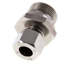 G 3/4'' mâle x 12L Bague coupante droite en acier inoxydable avec joint FKM 315 Bar DIN 2353