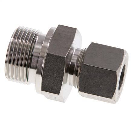 G 3/4'' Male x 12S Anneau de coupe droit en acier inoxydable avec joint FKM 630 Bar DIN 2353