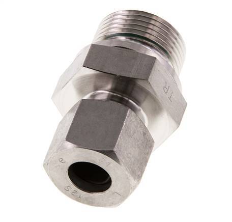 G 3/4'' Male x 12S Anneau de coupe droit en acier inoxydable avec joint FKM 630 Bar DIN 2353