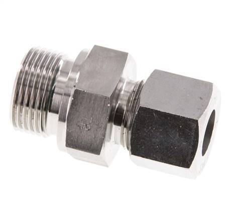 G 3/4'' mâle x 14S Bague coupante droite en acier inoxydable avec joint FKM 630 Bar DIN 2353