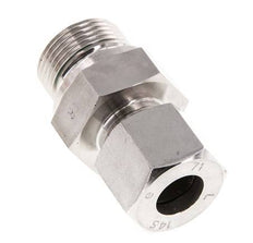 G 3/4'' mâle x 14S Bague coupante droite en acier inoxydable avec joint FKM 630 Bar DIN 2353