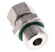 G 3/4'' mâle x 15L Bague coupante droite en acier inoxydable avec joint FKM 315 Bar DIN 2353
