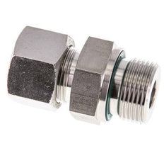 G 3/4'' mâle x 16S Bague coupante droite en acier inoxydable avec joint FKM 400 Bar DIN 2353