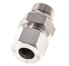 G 3/4'' mâle x 16S Bague coupante droite en acier inoxydable avec joint FKM 400 Bar DIN 2353
