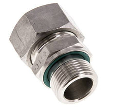 G 3/4'' Male x 22L Anneau de coupe droit en acier inoxydable avec joint FKM 160 Bar DIN 2353