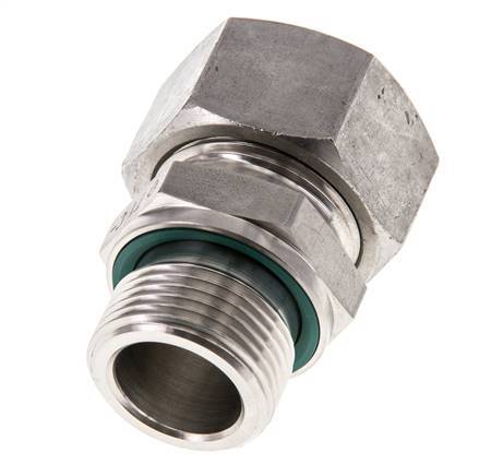 G 3/4'' Male x 22L Anneau de coupe droit en acier inoxydable avec joint FKM 160 Bar DIN 2353