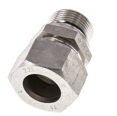 G 3/4'' Male x 22L Anneau de coupe droit en acier inoxydable avec joint FKM 160 Bar DIN 2353