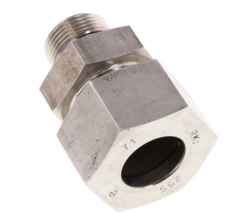 G 3/4'' Male x 25S Anneau de coupe droit en acier inoxydable avec joint FKM 400 Bar DIN 2353