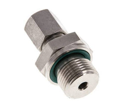 G 3/8'' mâle x 6L Anneau de coupe droit en acier inoxydable avec joint FKM 315 Bar DIN 2353