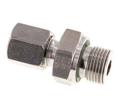G 3/8'' mâle x 6S Anneau de coupe droit en acier inoxydable avec joint FKM 630 Bar DIN 2353